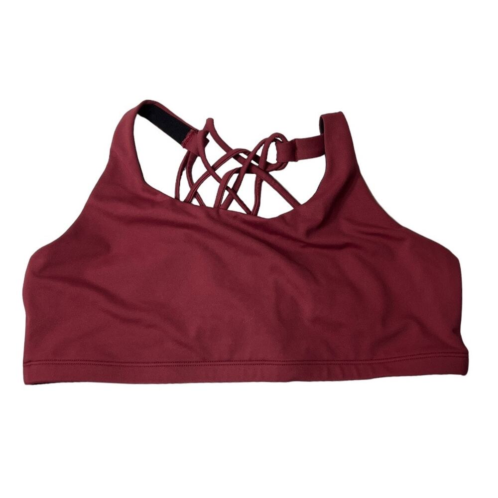 Maroon Vie Active Sports Bra - Size X-Large